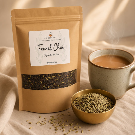 DipSomeTea Organic Fennel Chai Tea 4 oz